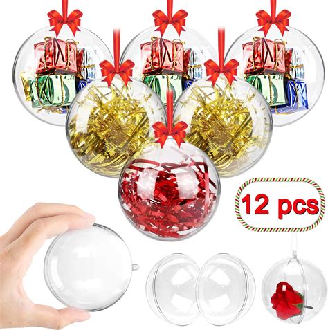 clear plastic christmas ball ornaments